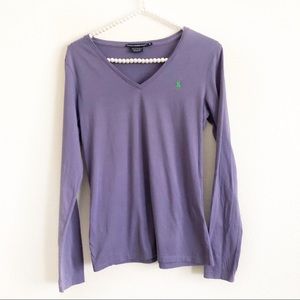 Ralph Lauren Sport Long Sleeve Purple Tee